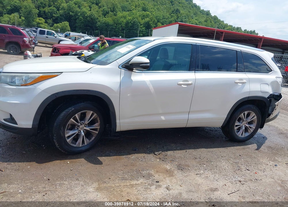 2015 TOYOTA HIGHLANDER XLE V6 VIN: 5TDJKRFH2FS187795