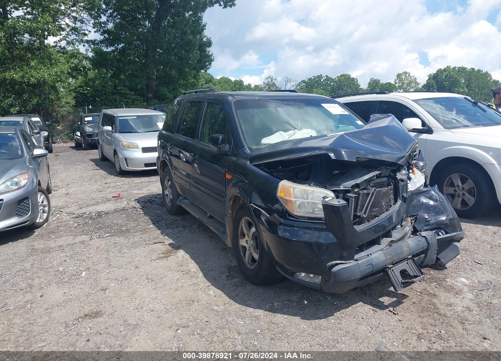 2008 HONDA PILOT EX-L VIN: 5FNYF28548B026532