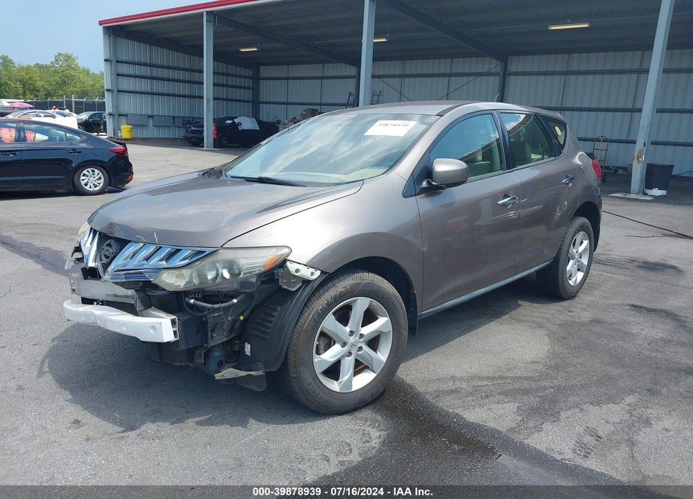 2009 NISSAN MURANO VIN: JN8AZ18UX9W004336
