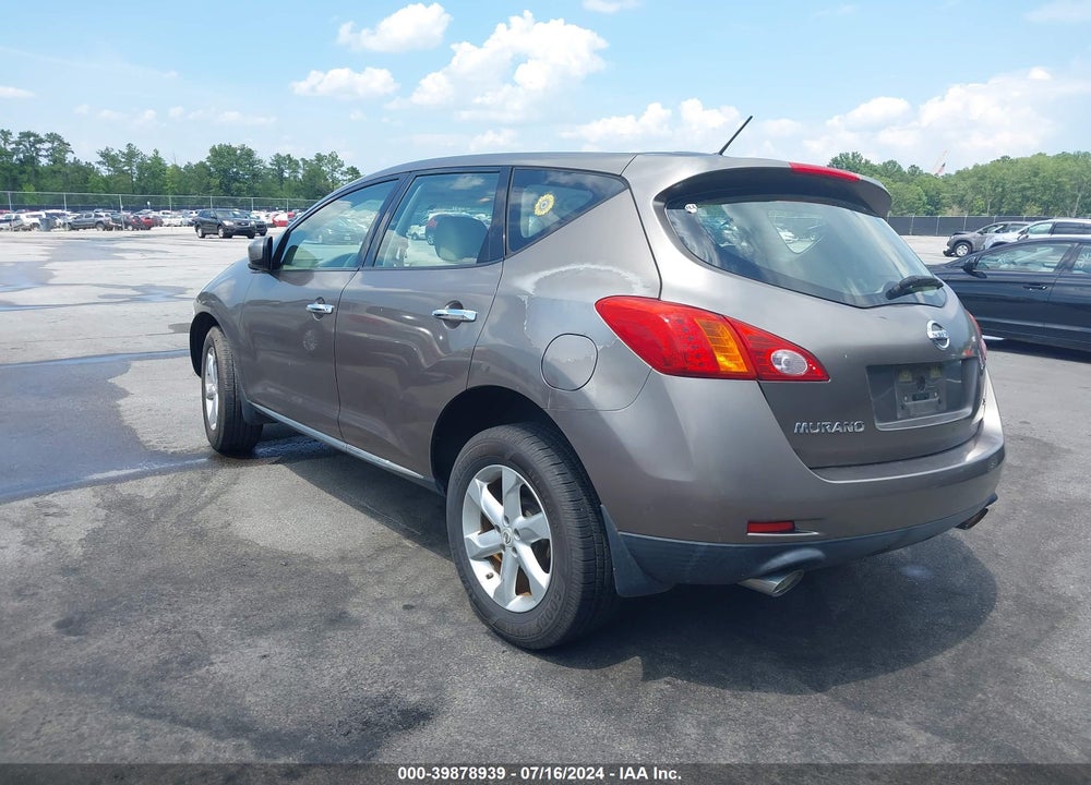 2009 NISSAN MURANO VIN: JN8AZ18UX9W004336