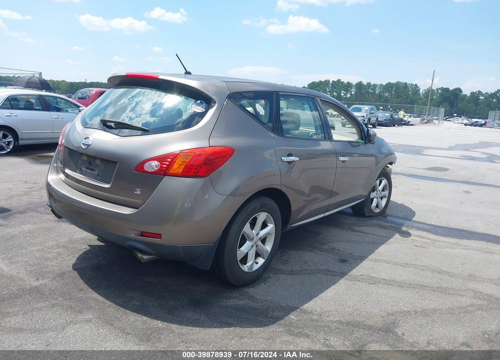 2009 NISSAN MURANO VIN: JN8AZ18UX9W004336
