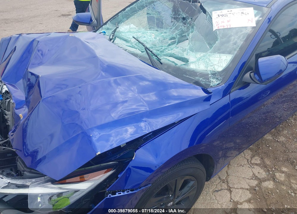2023 HYUNDAI ELANTRA HYBRID BLUE VIN: KMHLM4AJ6PU054885