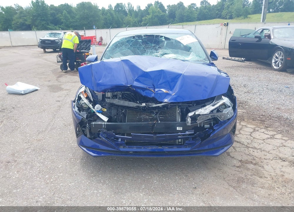 2023 HYUNDAI ELANTRA HYBRID BLUE VIN: KMHLM4AJ6PU054885