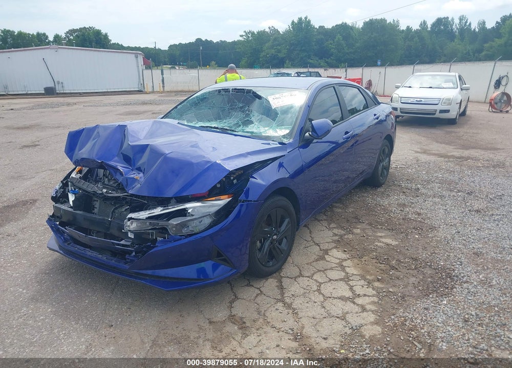 2023 HYUNDAI ELANTRA HYBRID BLUE VIN: KMHLM4AJ6PU054885