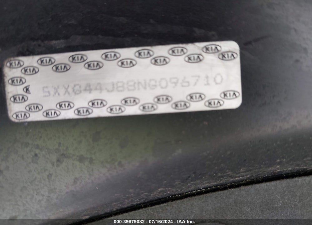2022 KIA K5 GT VIN: 5XXG44J88NG096710