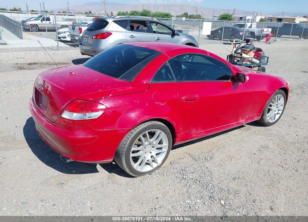 2008 MERCEDES-BENZ SLK 280 VIN: WDBWK54F98F178996