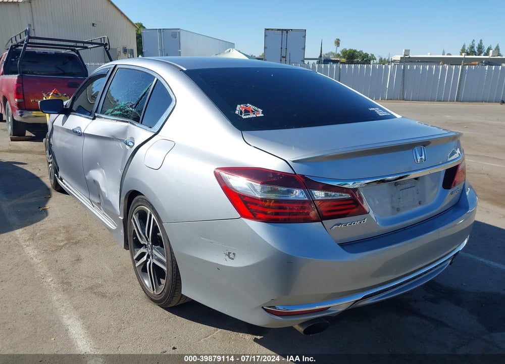 2016 HONDA ACCORD SPORT VIN: 1HGCR2F55GA205028