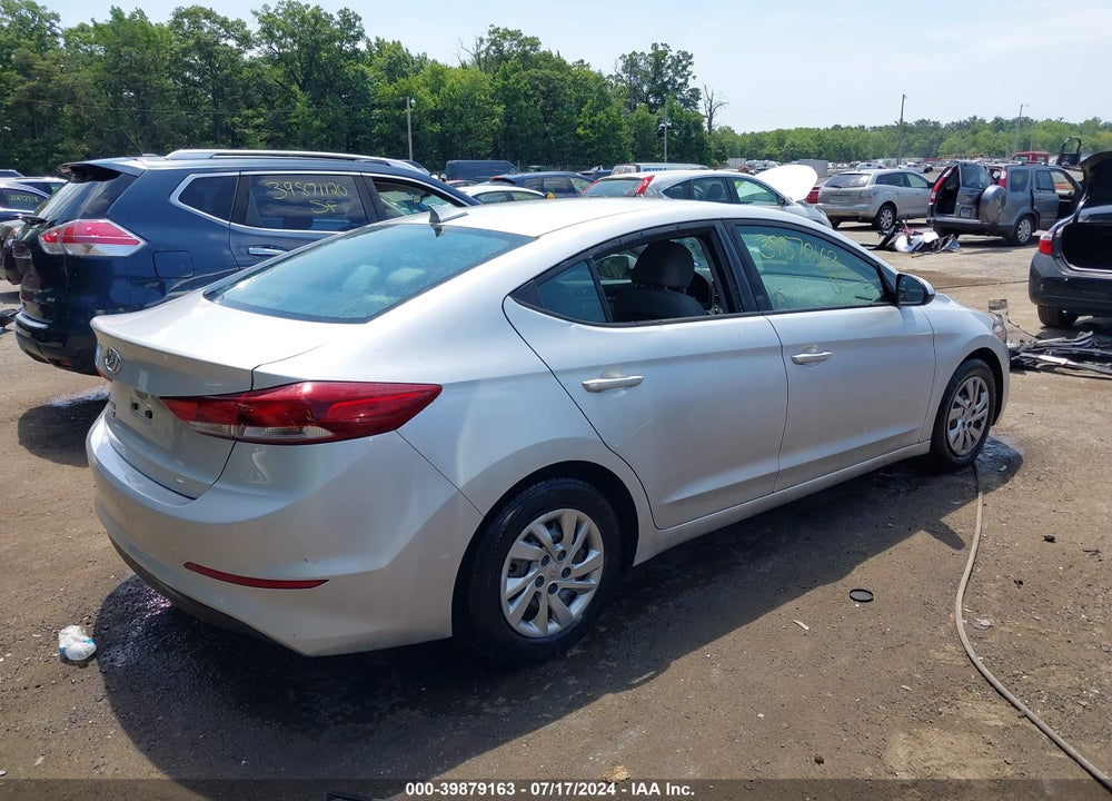2017 HYUNDAI ELANTRA SE VIN: KMHD74LF7HU082037