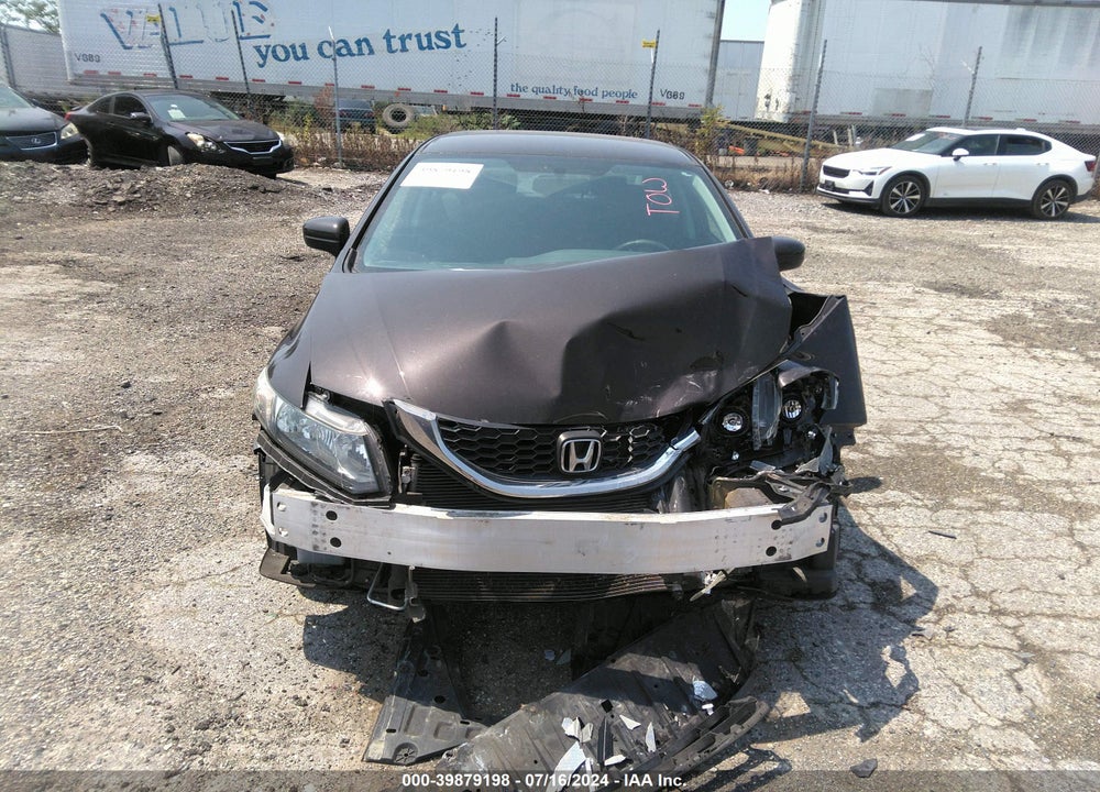 2014 HONDA CIVIC LX VIN: 2HGFB2F58EH537187