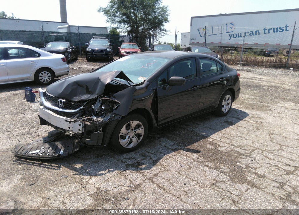 2014 HONDA CIVIC LX VIN: 2HGFB2F58EH537187