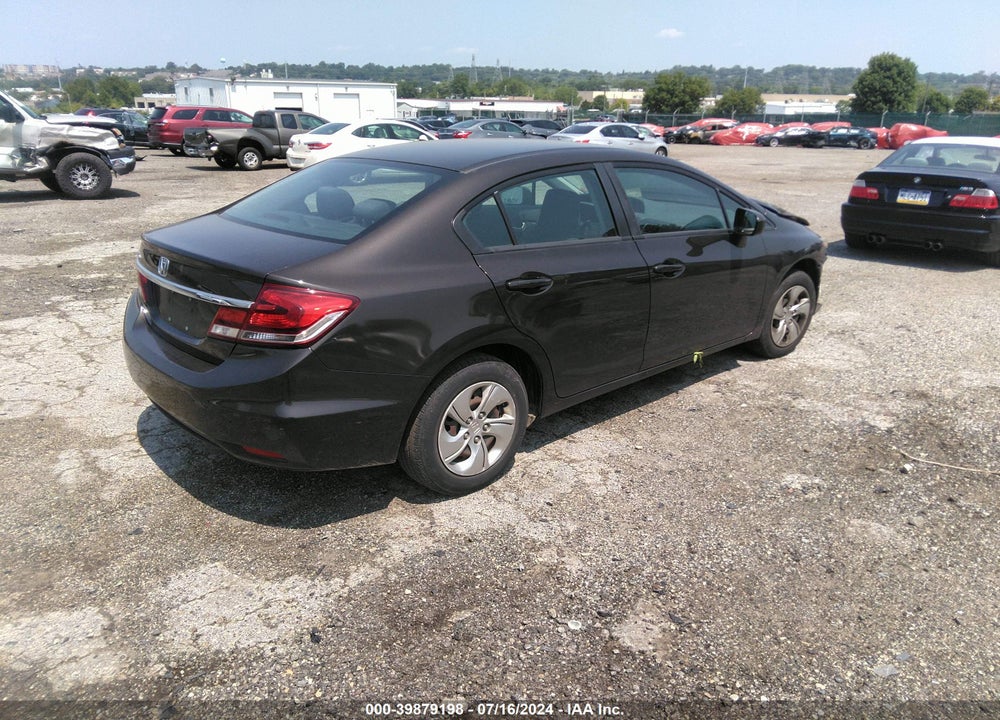 2014 HONDA CIVIC LX VIN: 2HGFB2F58EH537187