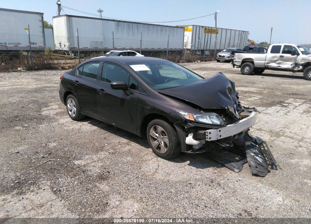 2014 HONDA CIVIC LX VIN: 2HGFB2F58EH537187