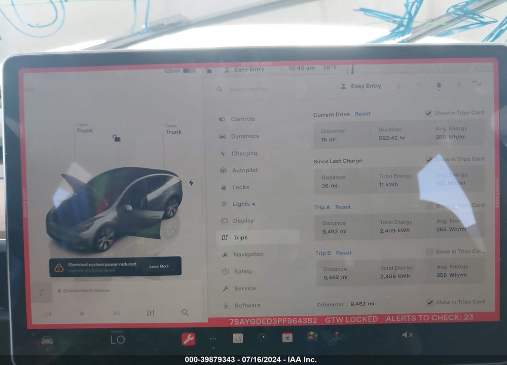 2023 TESLA MODEL Y RWD VIN: 7SAYGDED3PF964382
