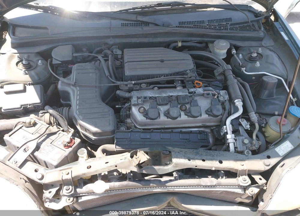 2001 HONDA CIVIC LX VIN: 2HGES16511H508114
