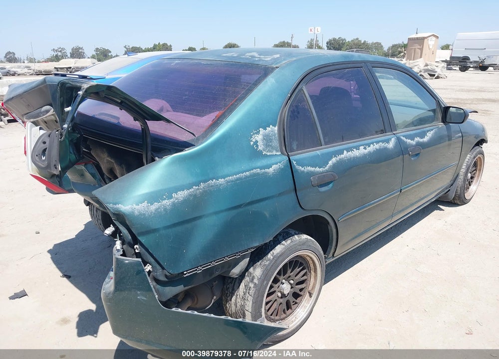 2001 HONDA CIVIC LX VIN: 2HGES16511H508114