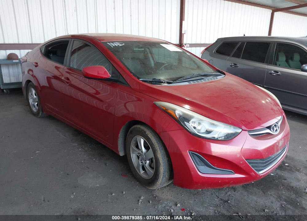 2014 HYUNDAI ELANTRA SE VIN: KMHDH4AE4EU163838