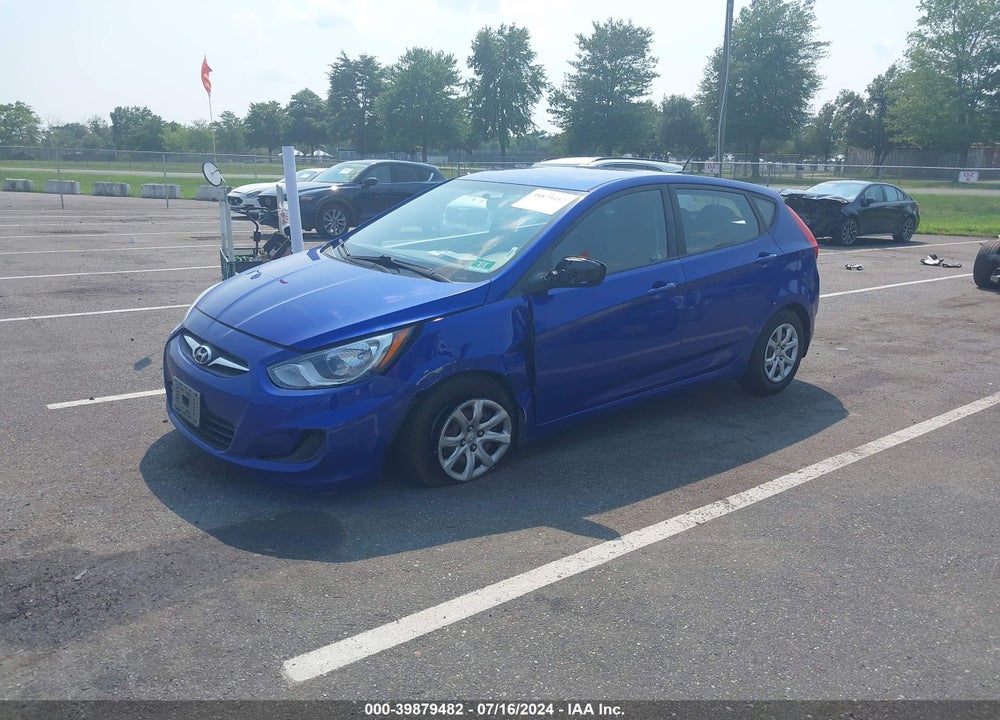 2014 HYUNDAI ACCENT GS VIN: KMHCT5AE1EU186204