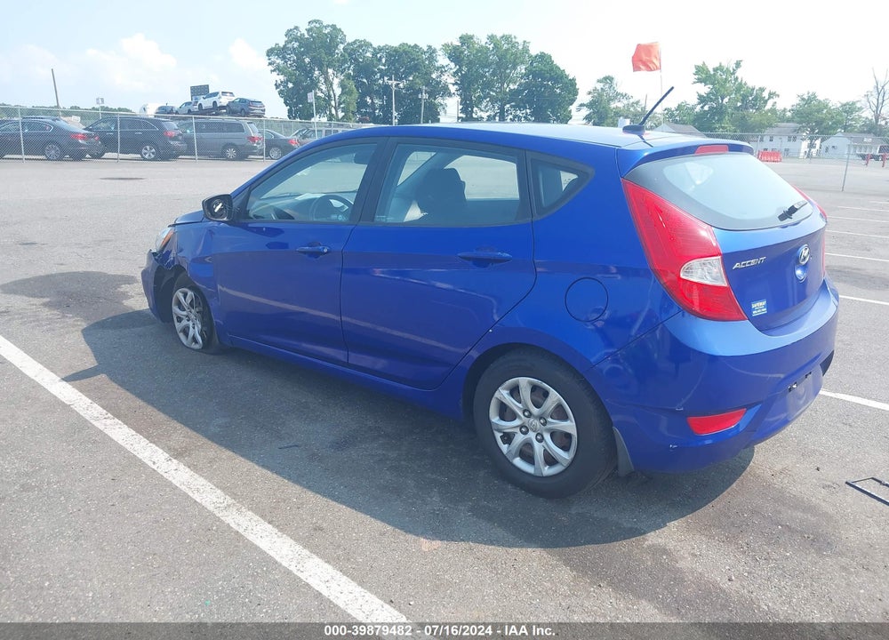2014 HYUNDAI ACCENT GS VIN: KMHCT5AE1EU186204