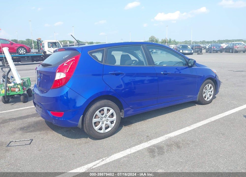 2014 HYUNDAI ACCENT GS VIN: KMHCT5AE1EU186204