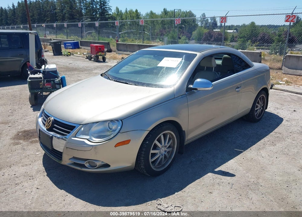 2007 VOLKSWAGEN EOS 2.0T VIN: WVWFA71F87V040312