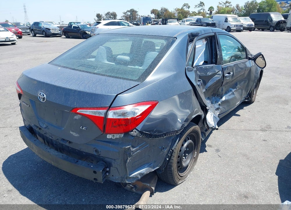 2015 TOYOTA COROLLA LE VIN: 2T1BURHE9FC391326