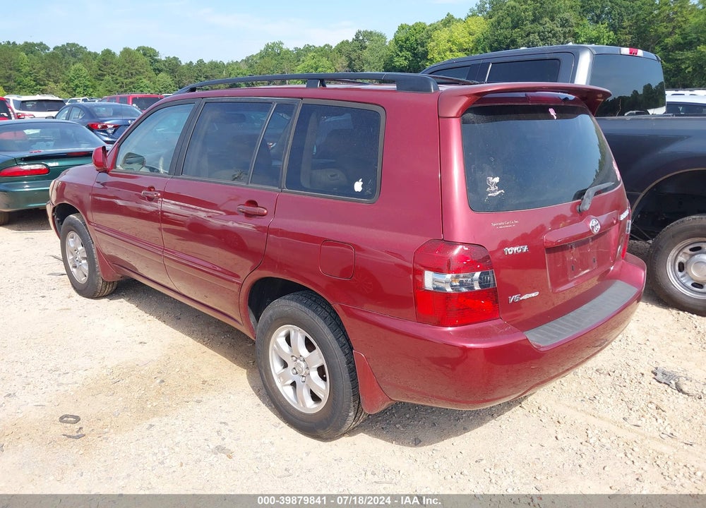 2007 TOYOTA HIGHLANDER V6 VIN: JTEEP21A870215782