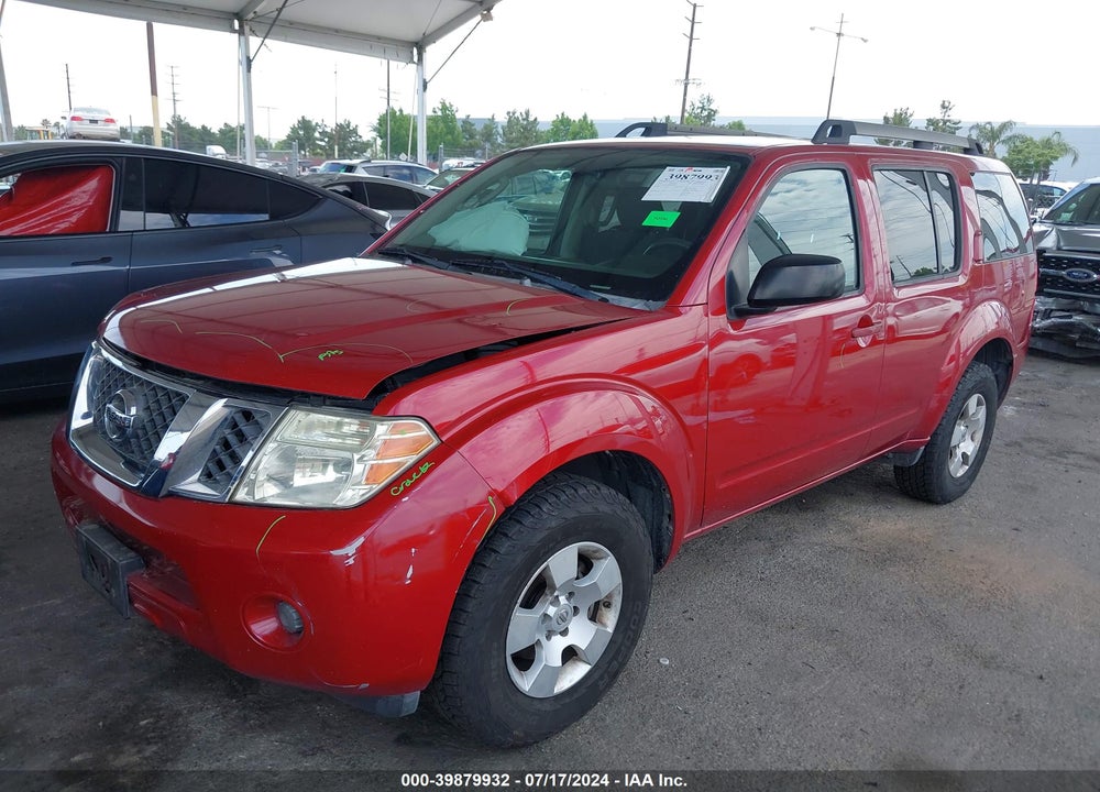 2011 NISSAN PATHFINDER S VIN: 5N1AR1NN6BC625052
