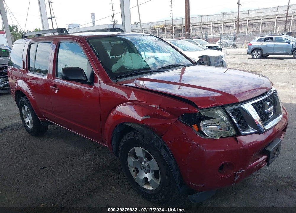 2011 NISSAN PATHFINDER S VIN: 5N1AR1NN6BC625052