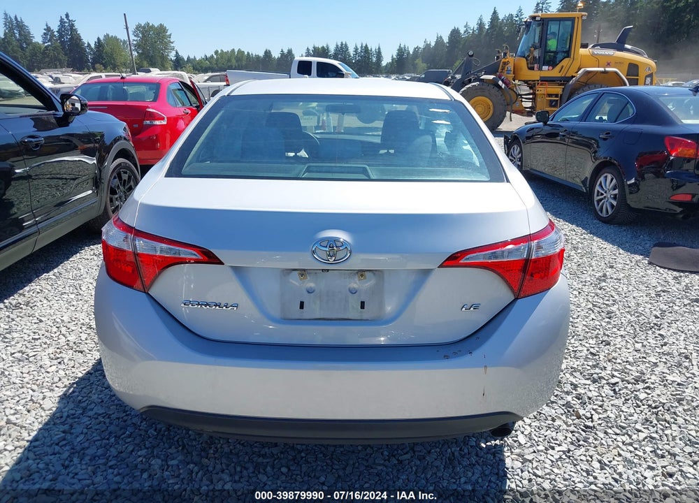 2015 TOYOTA COROLLA LE VIN: 2T1BURHE4FC314119
