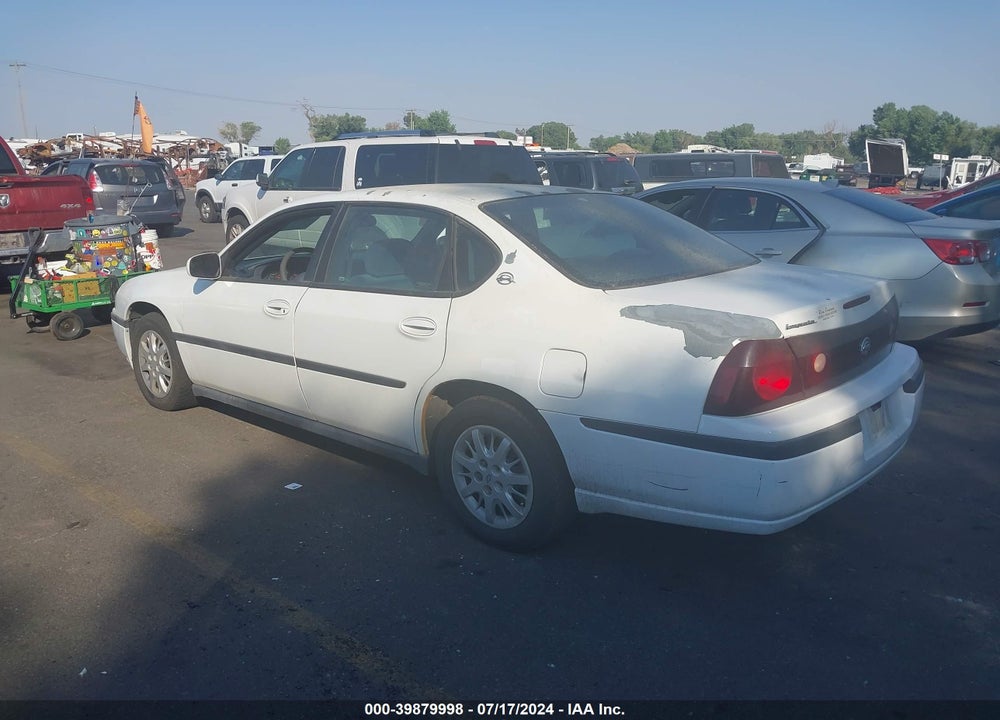 2000 CHEVROLET IMPALA VIN: 2G1WF55E3Y9234606