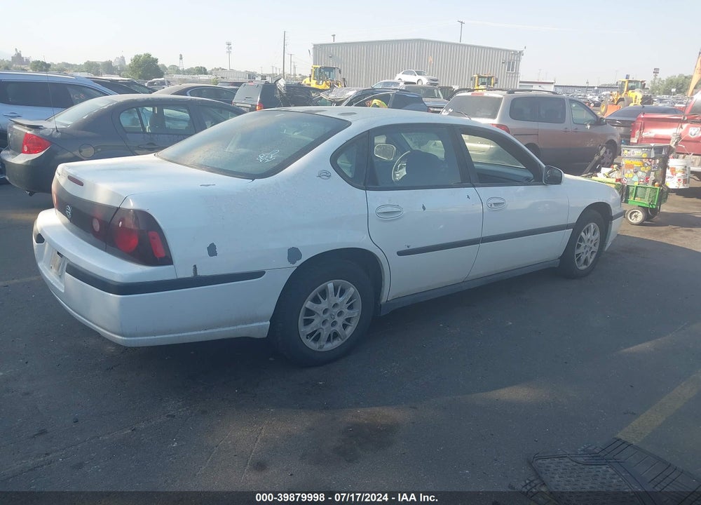 2000 CHEVROLET IMPALA VIN: 2G1WF55E3Y9234606