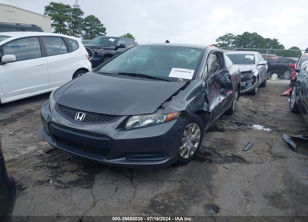 2012 HONDA CIVIC LX VIN: 2HGFG3B57CH562494