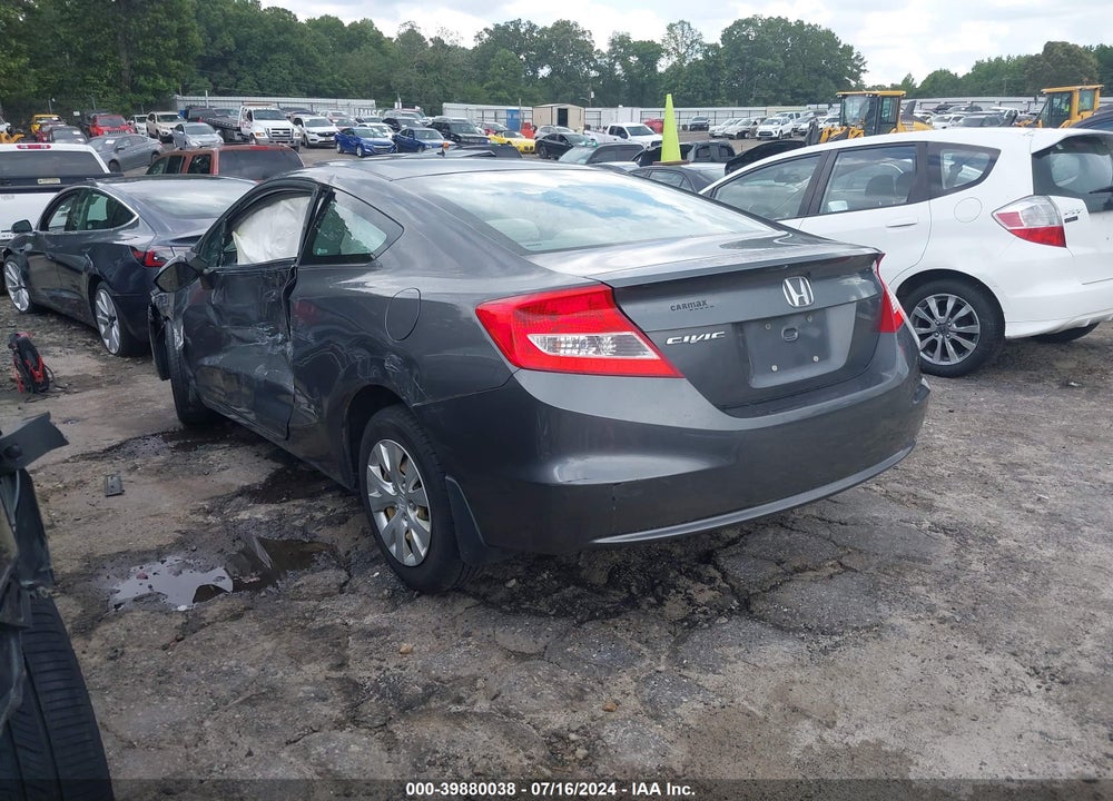 2012 HONDA CIVIC LX VIN: 2HGFG3B57CH562494