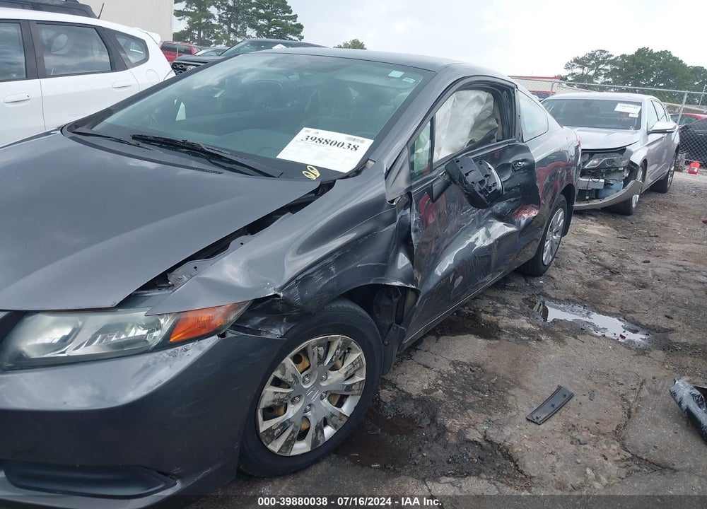2012 HONDA CIVIC LX VIN: 2HGFG3B57CH562494