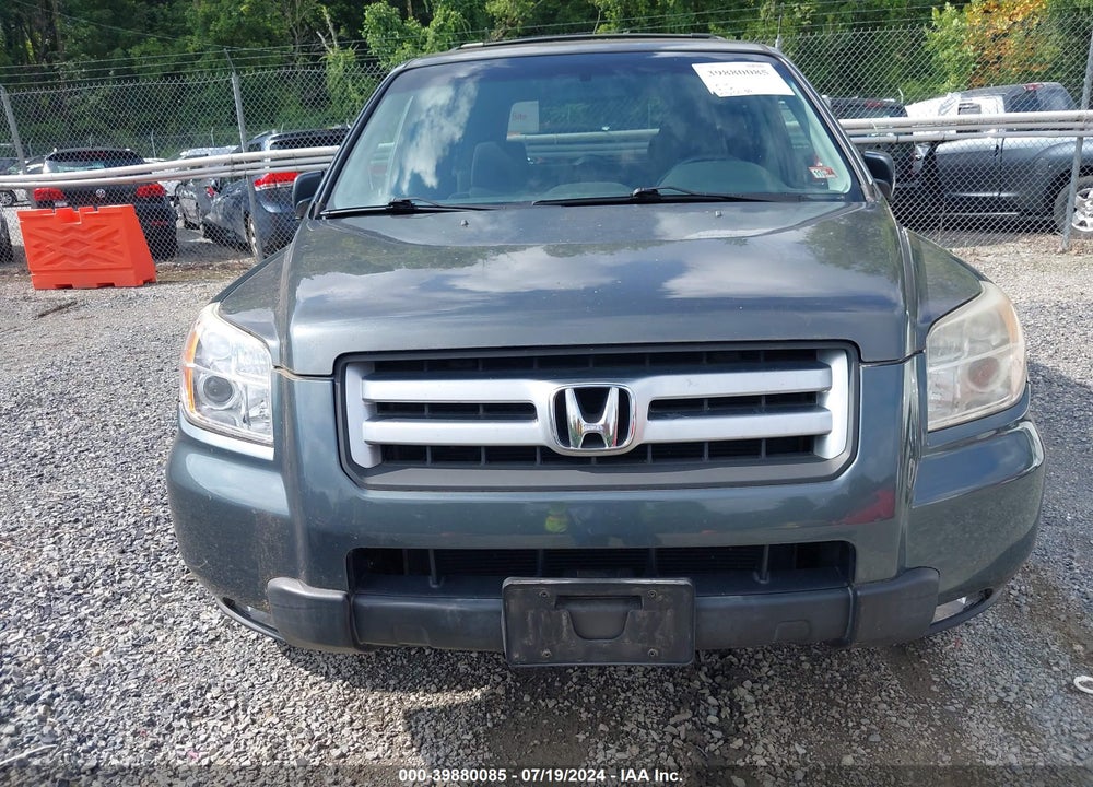 2006 HONDA PILOT EX VIN: 2HKYF18416H551838