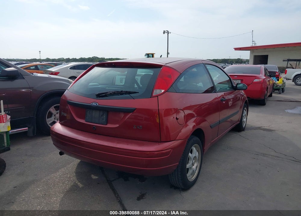 2004 FORD FOCUS ZX3 VIN: 3FAFP31394R124618