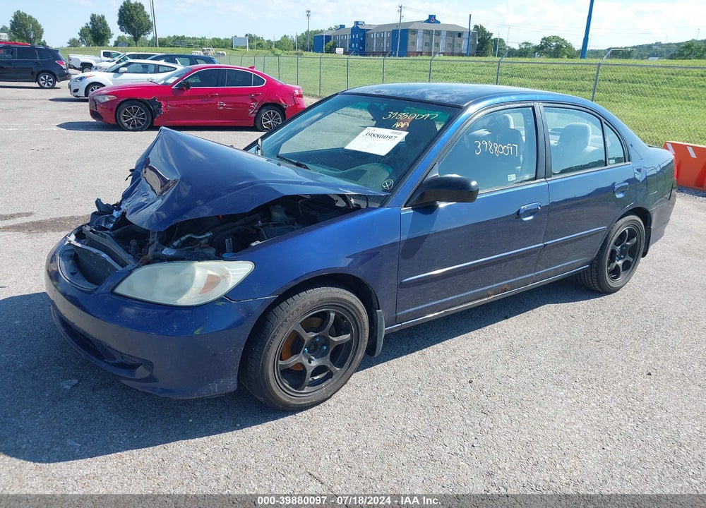 2004 HONDA CIVIC LX VIN: 2HGES16504H525510