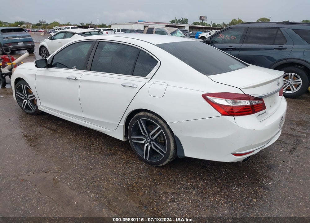 2016 HONDA ACCORD SPORT VIN: 1HGCR2F51GA027358