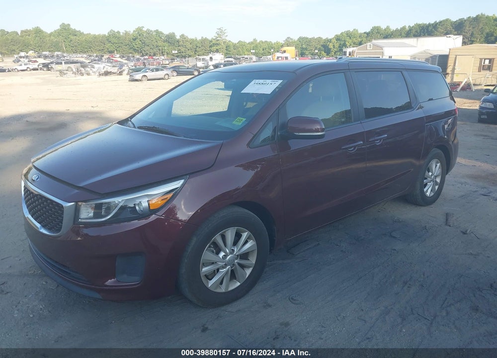 2016 KIA SEDONA LX VIN: KNDMB5C15G6086037