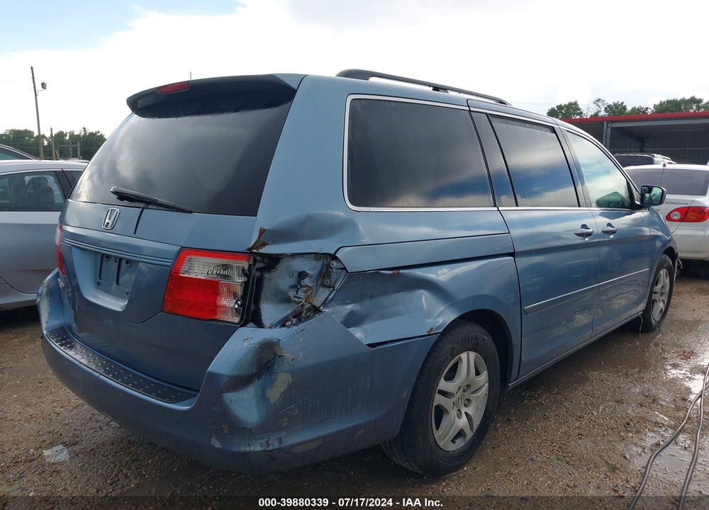 2007 HONDA ODYSSEY EX-L VIN: 5FNRL38687B125381