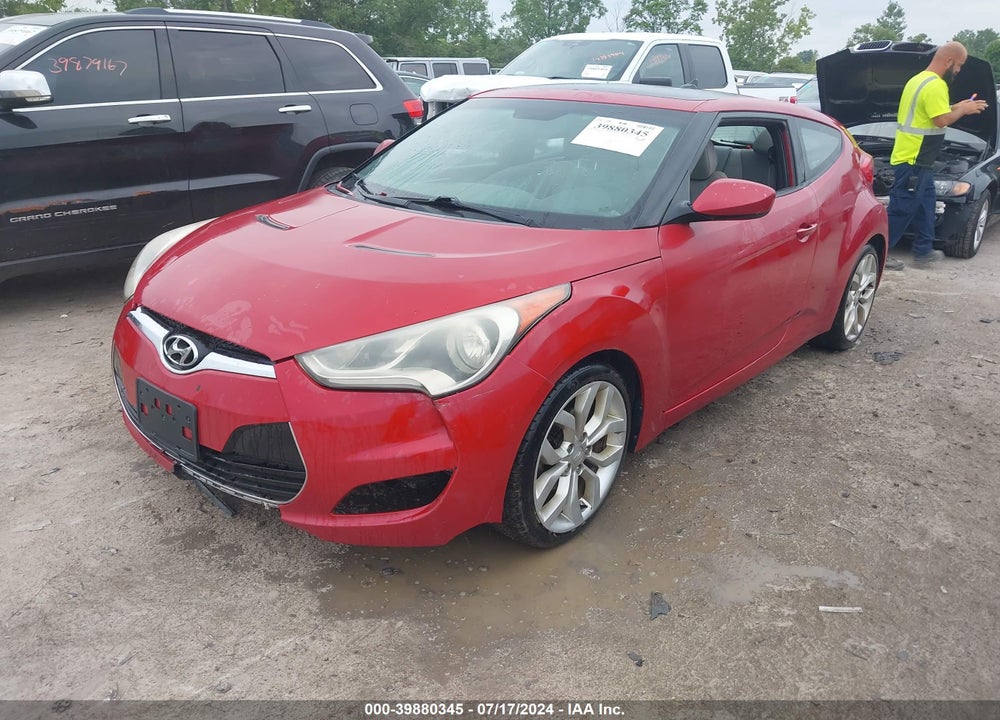2013 HYUNDAI VELOSTER BASE W/GRAY VIN: KMHTC6AD9DU117871