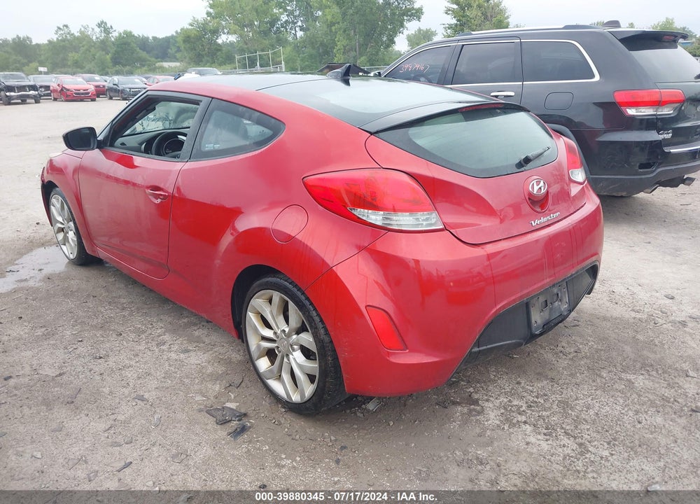 2013 HYUNDAI VELOSTER BASE W/GRAY VIN: KMHTC6AD9DU117871