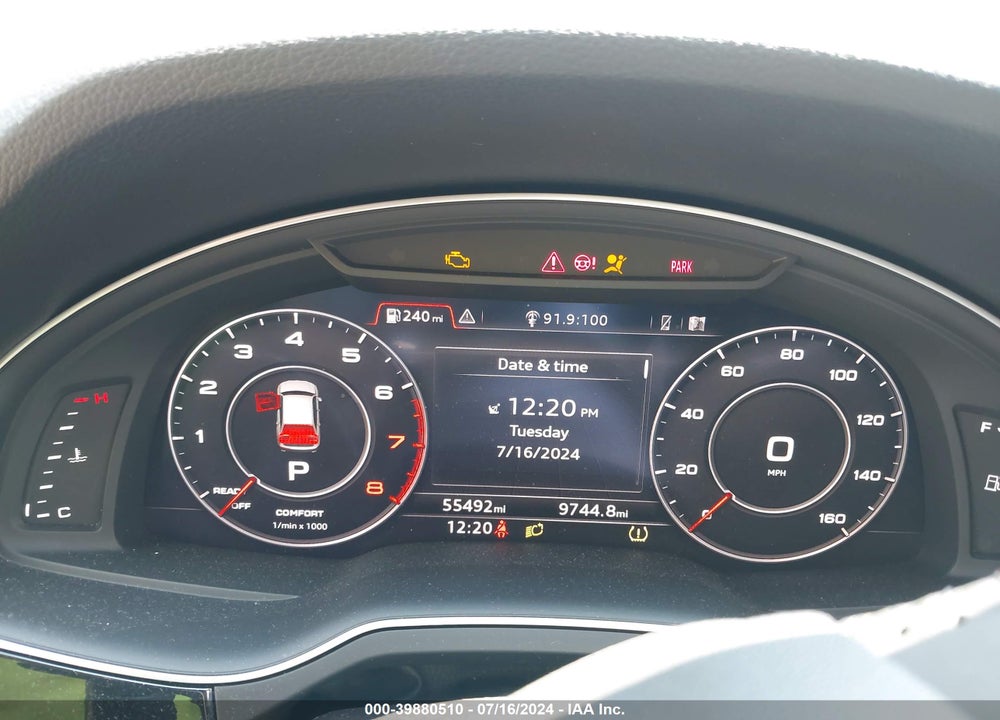 2019 AUDI Q7 55 PREMIUM VIN: WA1LAAF78KD021057