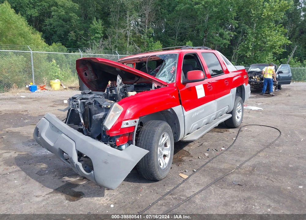 2002 CHEVROLET AVALANCHE 1500 VIN: 3GNEK13T32G127326