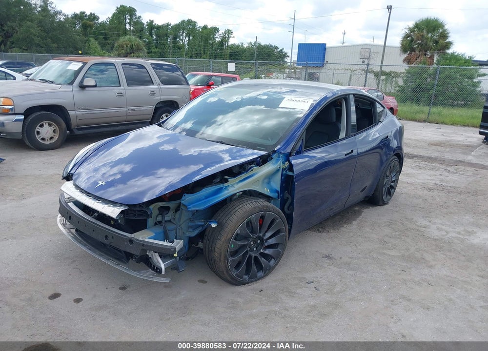 2023 TESLA MODEL Y AWD/PERFORMANCE DUAL MOTOR ALL-WHEEL DRIVE VIN: 7SAYGDEFXPF705745