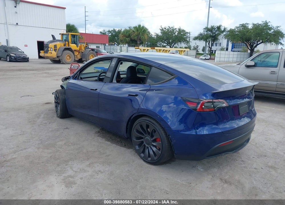 2023 TESLA MODEL Y AWD/PERFORMANCE DUAL MOTOR ALL-WHEEL DRIVE VIN: 7SAYGDEFXPF705745