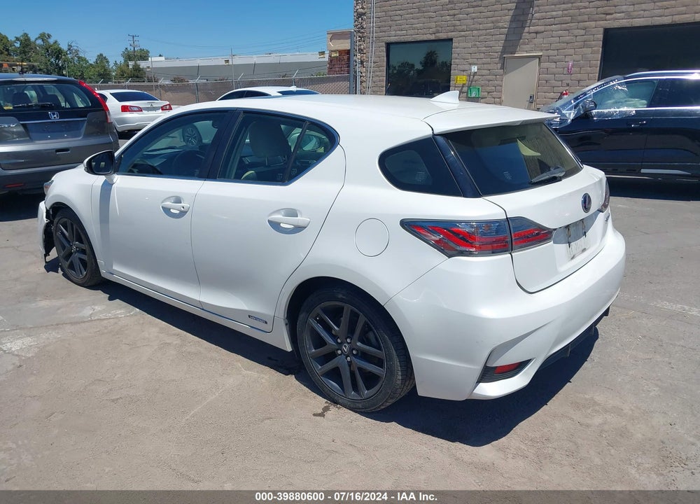 2014 LEXUS CT 200H VIN: JTHKD5BH7E2194078