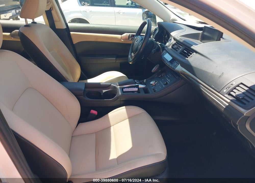 2014 LEXUS CT 200H VIN: JTHKD5BH7E2194078