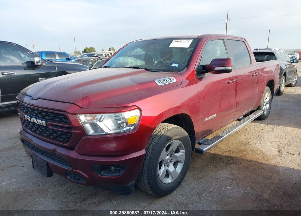 2022 RAM 1500 LONE STAR 4X2 5'7 BOX VIN: 1C6RREFT2NN276953