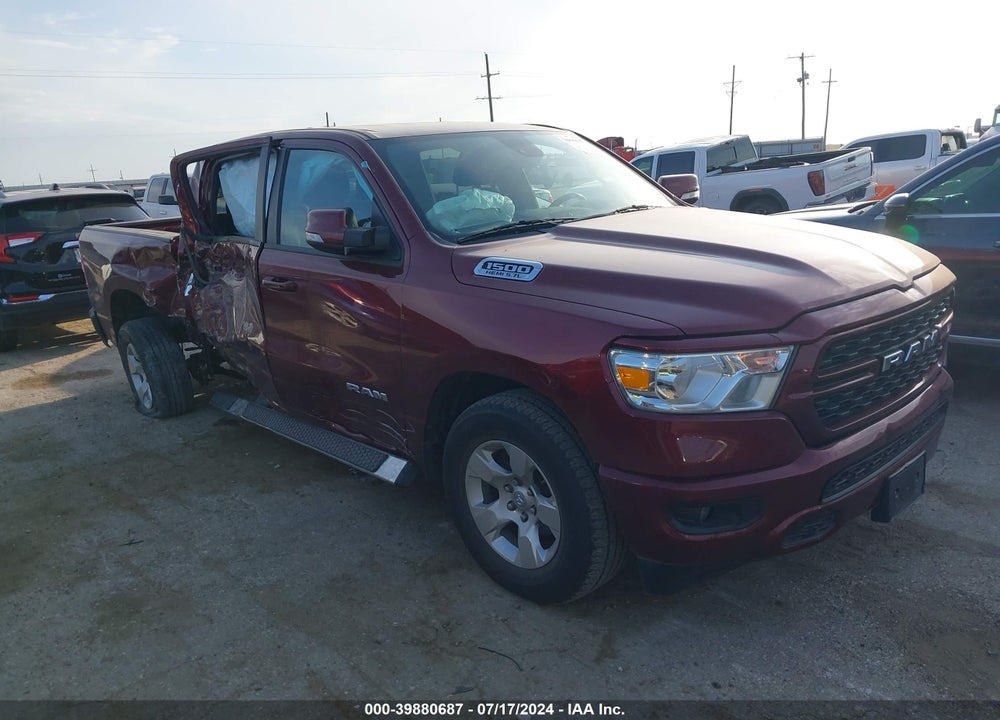 2022 RAM 1500 LONE STAR 4X2 5'7 BOX VIN: 1C6RREFT2NN276953